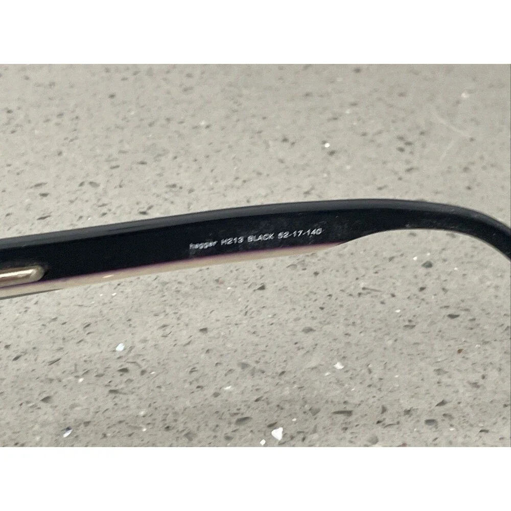 HAGGAR EYEWEAR H213 BLACK 52-17-140 FLEX HINGE EYEGLASSES Frames Only black